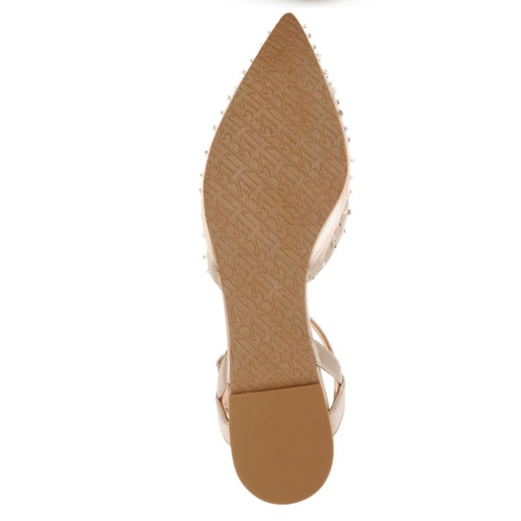 NIB $185 Karine Pointed Toe Flat BADGLEY MISCHKA COLLECTION in Nude - size 8! - Picture 6 of 14